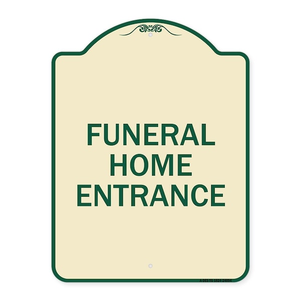 Entrance Funeral Home Entrance Heavy-Gauge Aluminum Architectural Sign, 24" H, TG-1824-24094